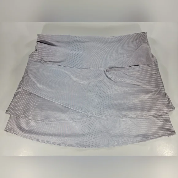 NEW Lucky in Love Scallop Golf Skirt Skort Pickleball Tennis Blue Pink Hombre XL